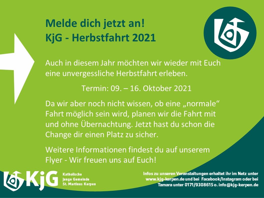 KjG-Herbstfahrt-2021_Plakat (c) KjG-St.Martinus Kerpen_TD
