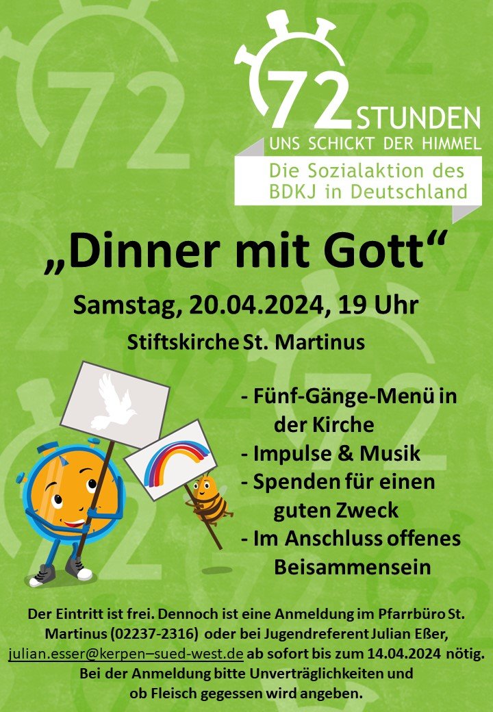 Plakat dinner mit Gott (c) JAS_JE