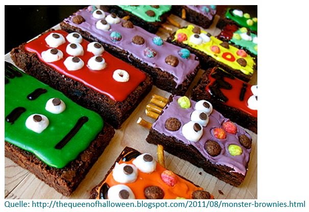 Monster Brownies - Bild (c) http://thequeenofhalloween.blogspot.com/2011/08/monster-brownies.html