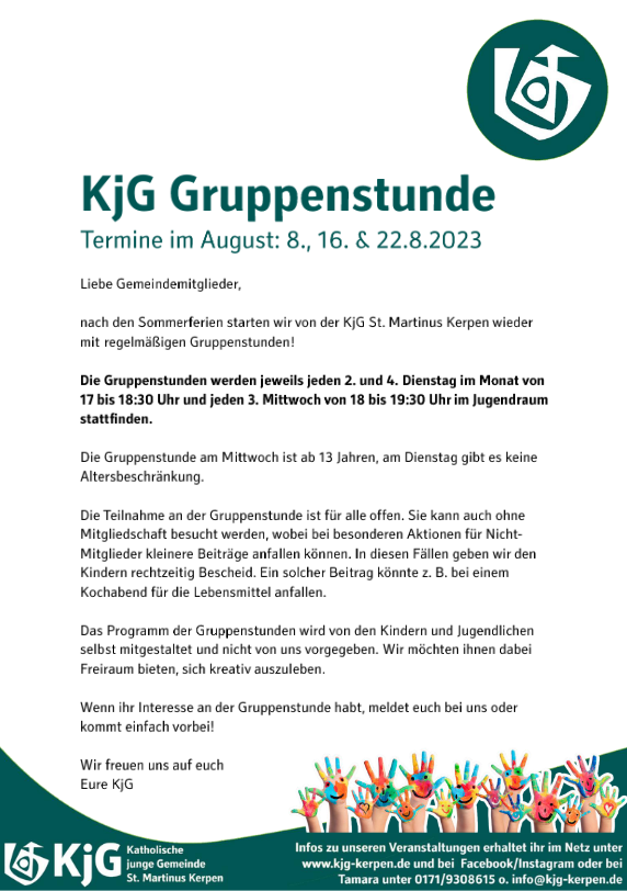 Neue KjG Gruppenstunden (c) KjG Kerpen_TD